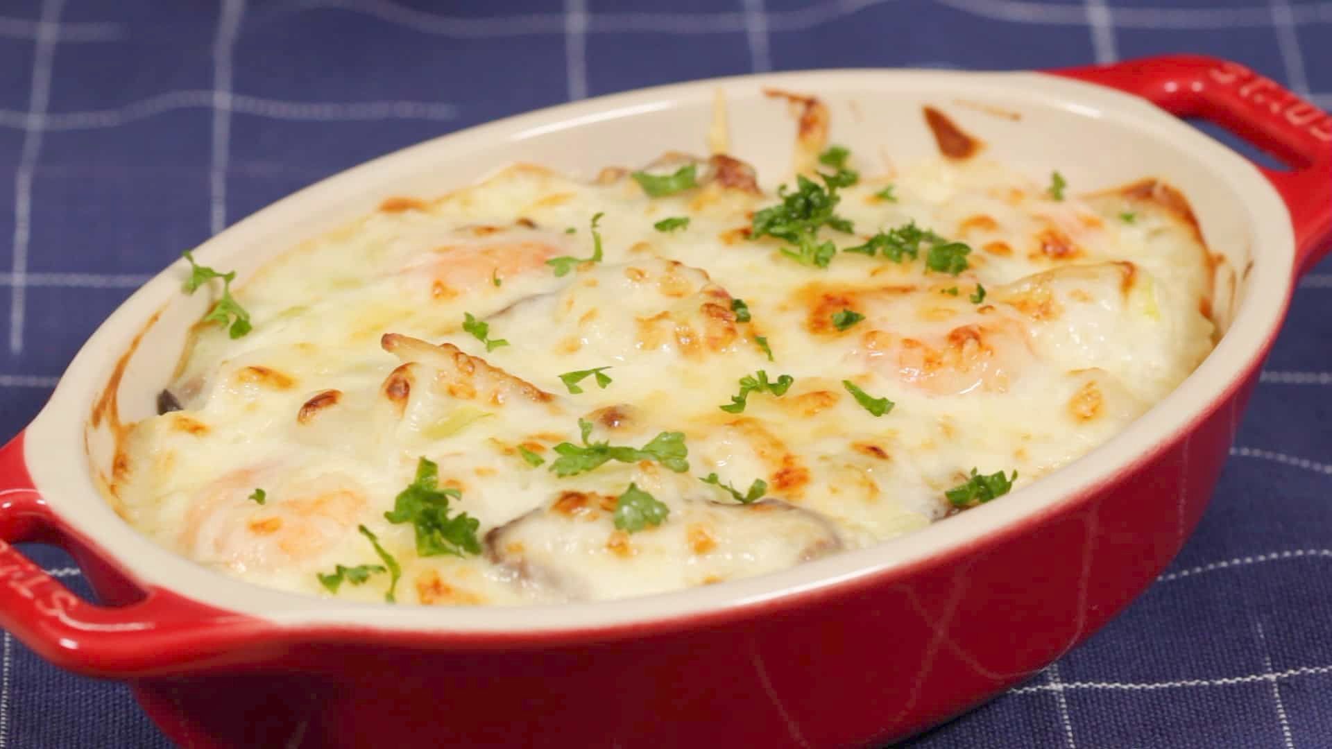 Seafood With White Sauce Casserole