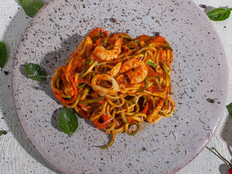 Seafood Zoodles