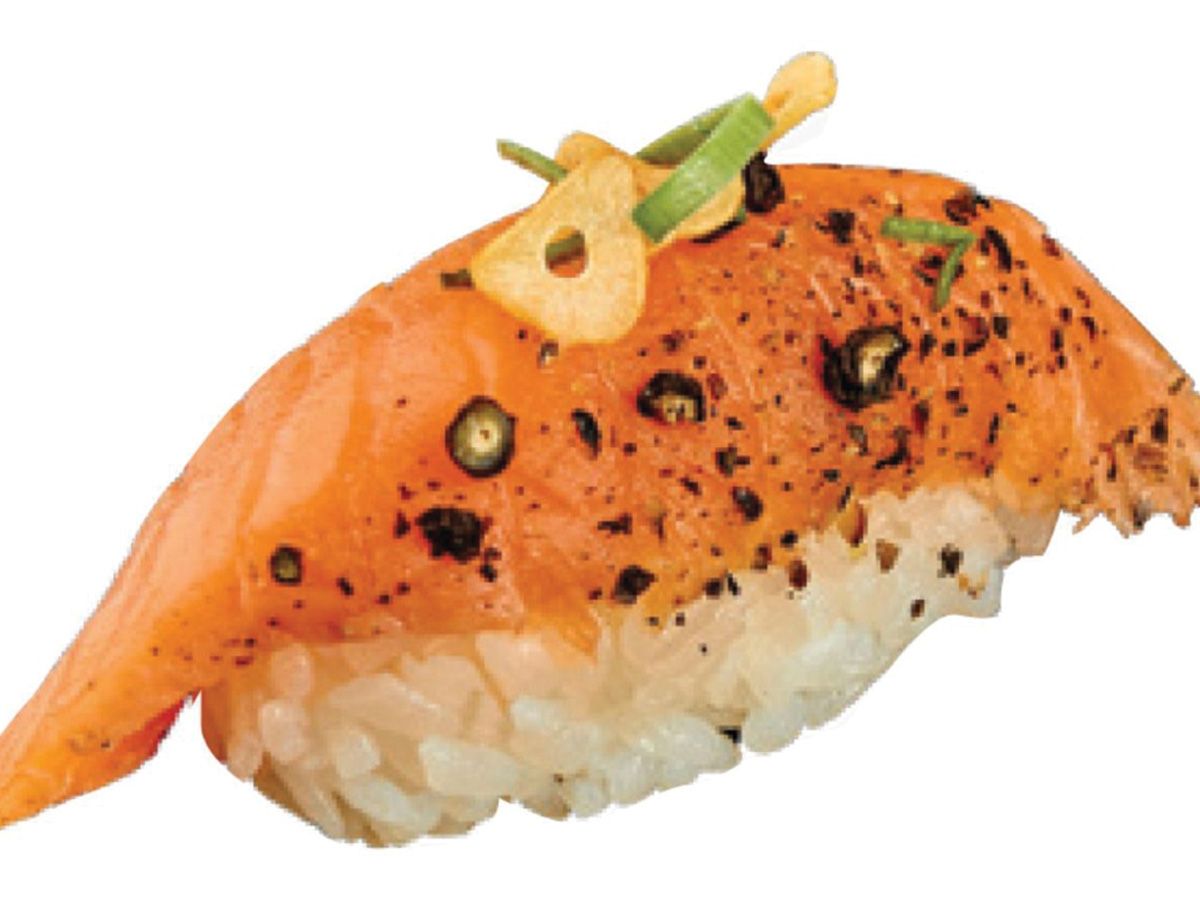 Seared Salmon with cheese Nigiri