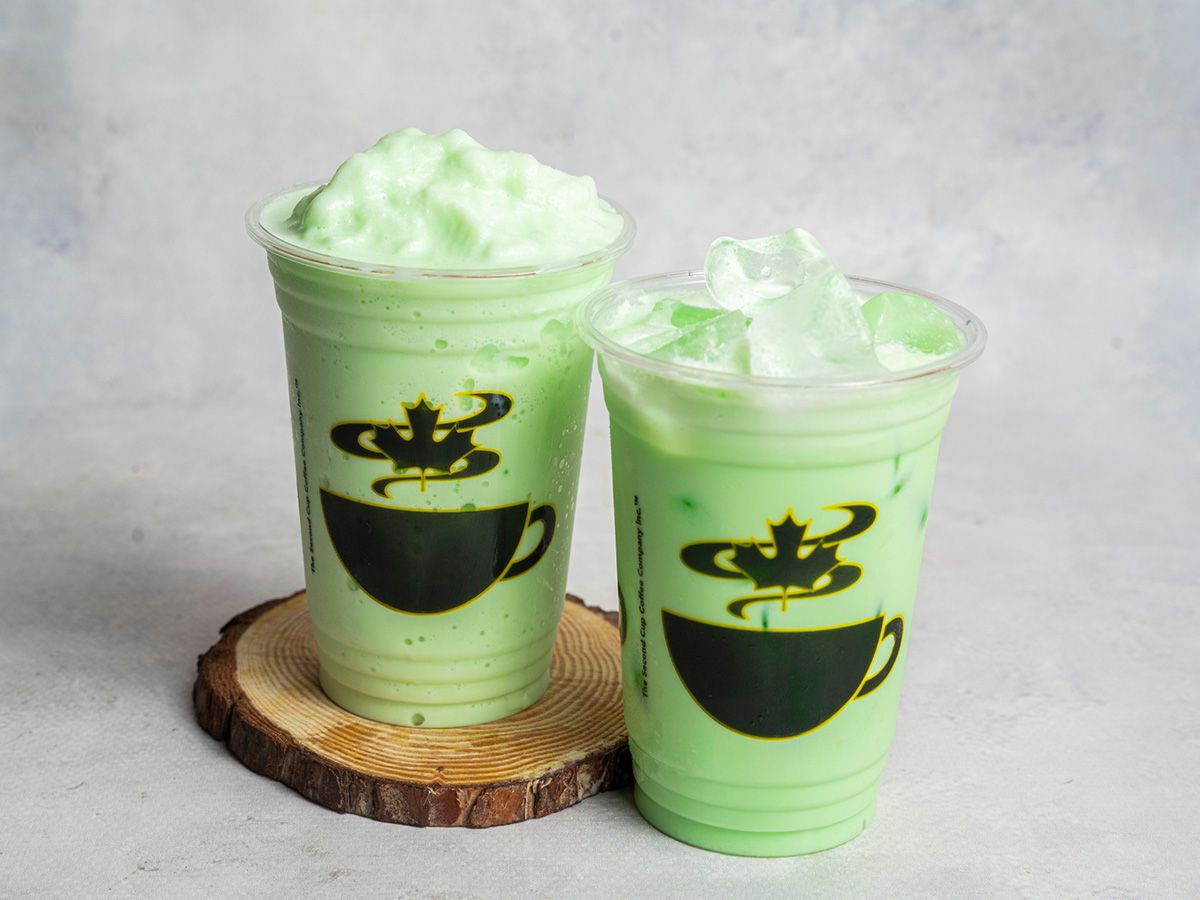 Green tea latte chiller or iced