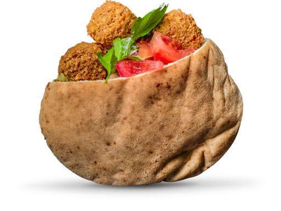 Foul With Falafel Sandwich