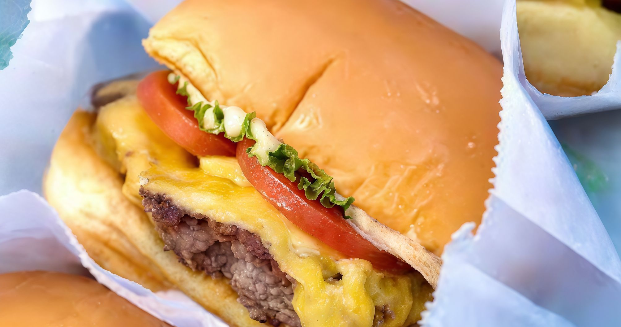 Shack Burger with Eggs Sandwich