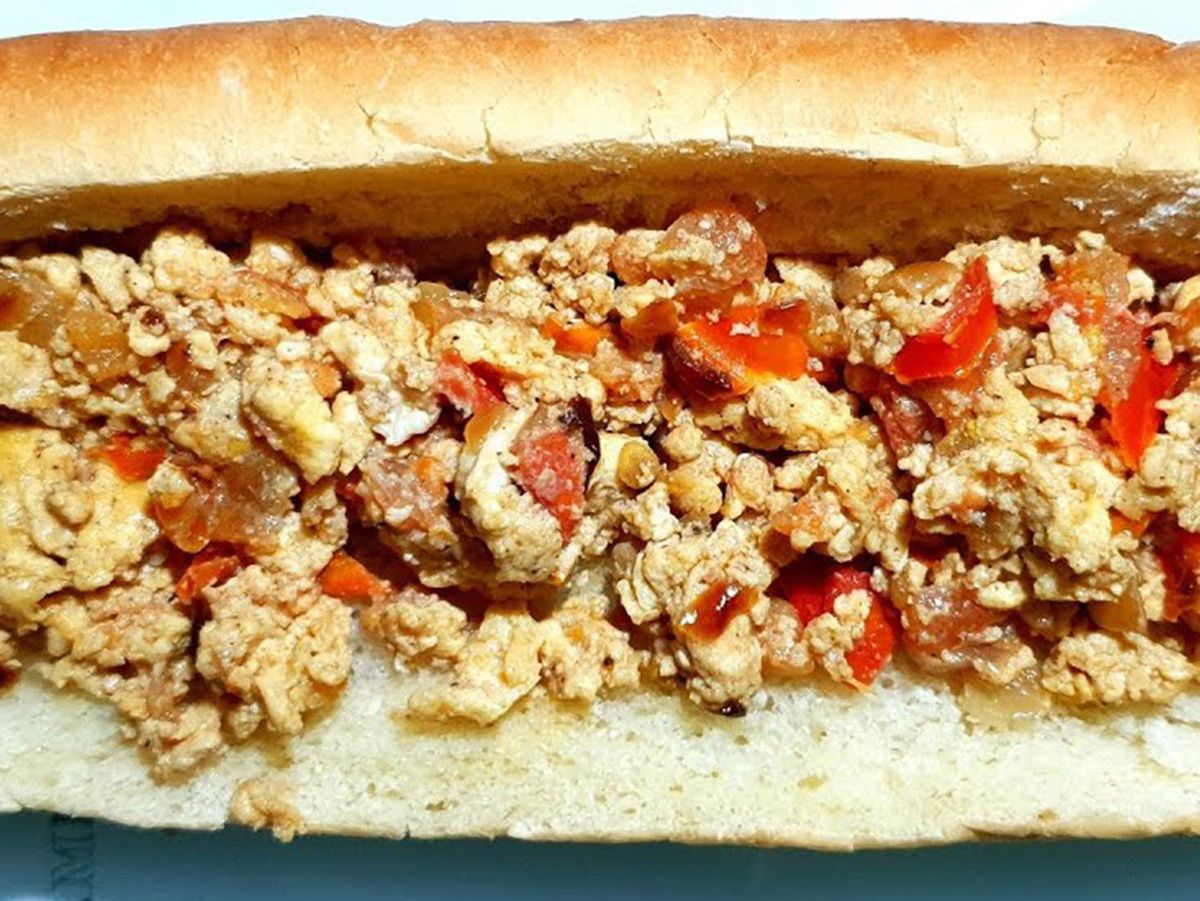 Shakshouka Egg Sandwich