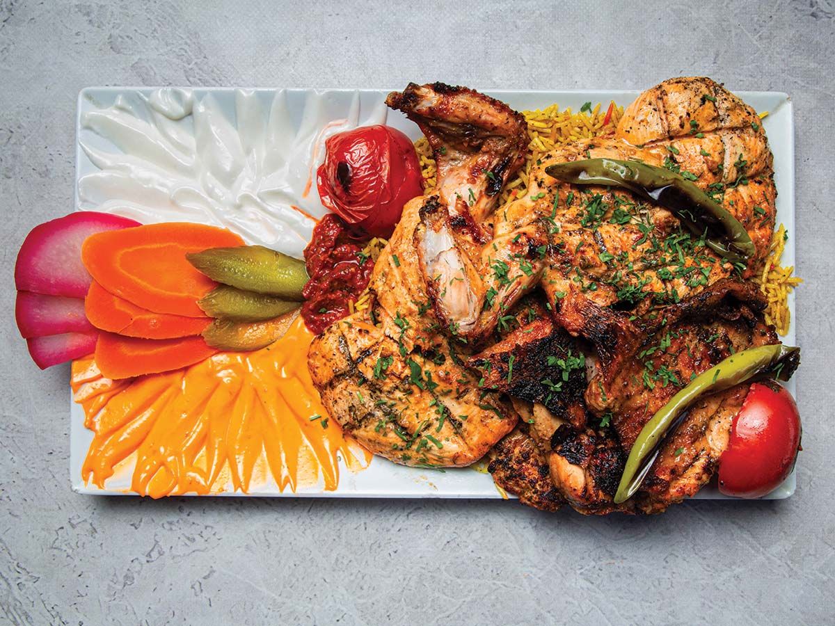 Half grilled boneless chicken