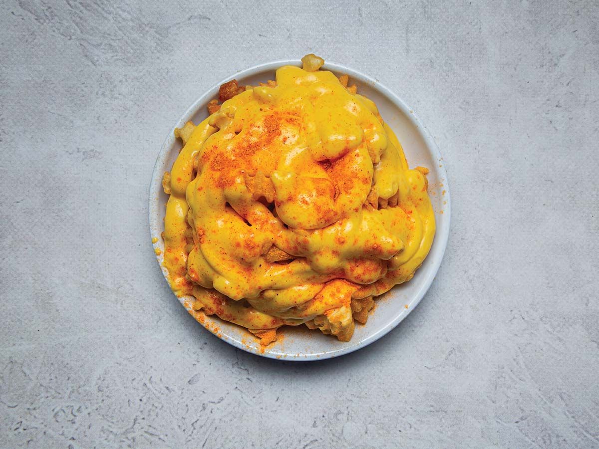 Cheddar Sauce Potatoes Platter