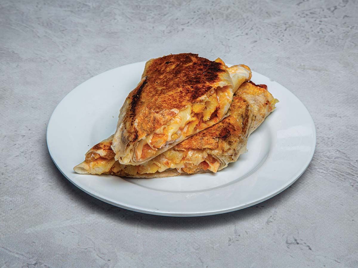 Mozzarella potato sandwich
