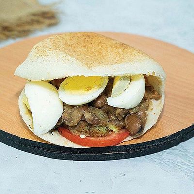 Foul with Shami Eggs Sandwich