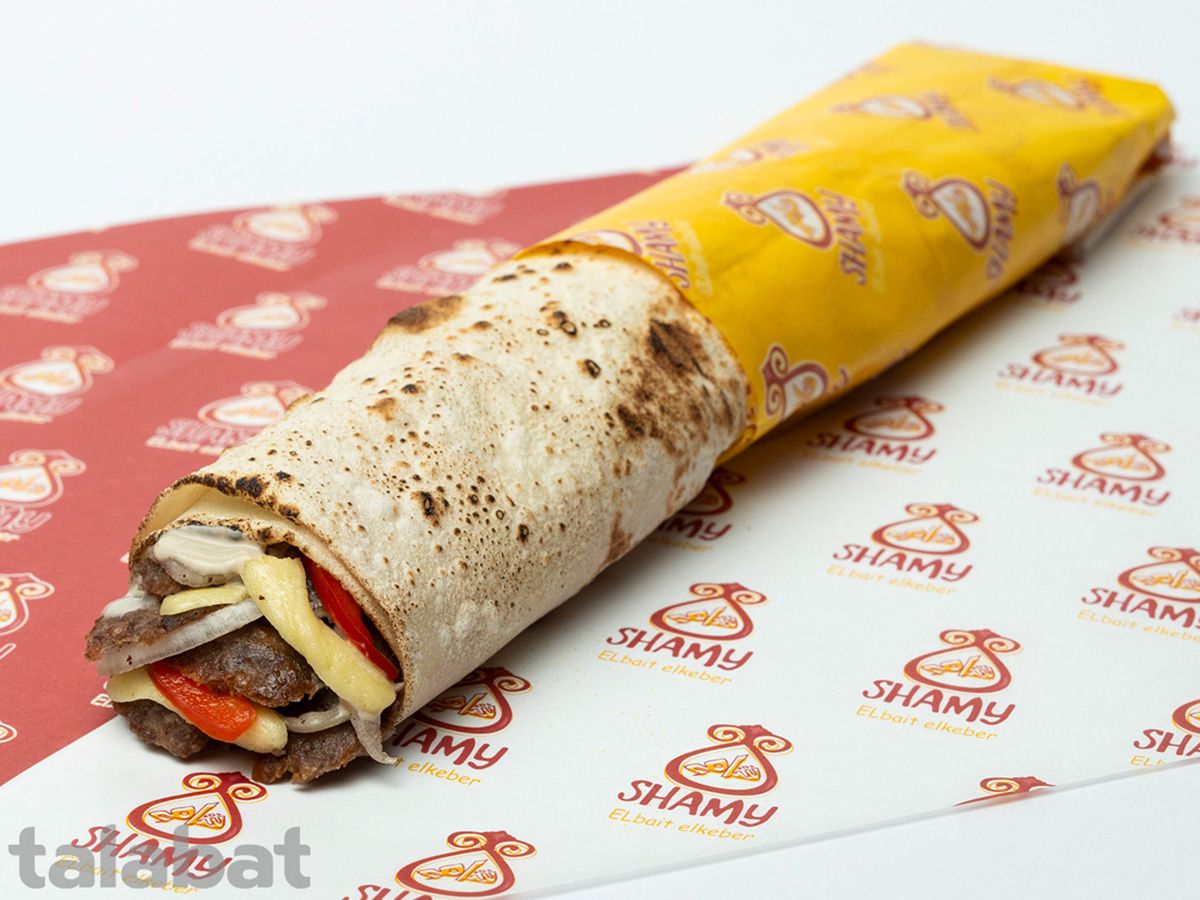 X Large Meat Shawarma With Mozzarella Cheese Sandwich