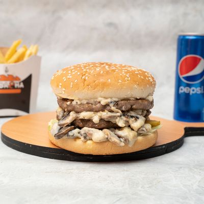 Big Beef Burger Mashrom