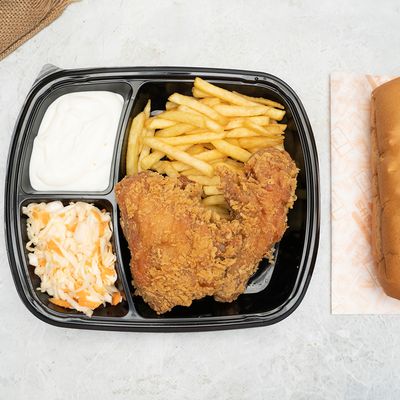 Broasted Chicken Meal 2 Pieces