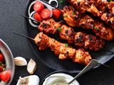 charcoal Shish Tawook meal