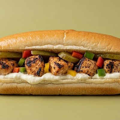 Shish Tawook Meat and Chicken Sandwich