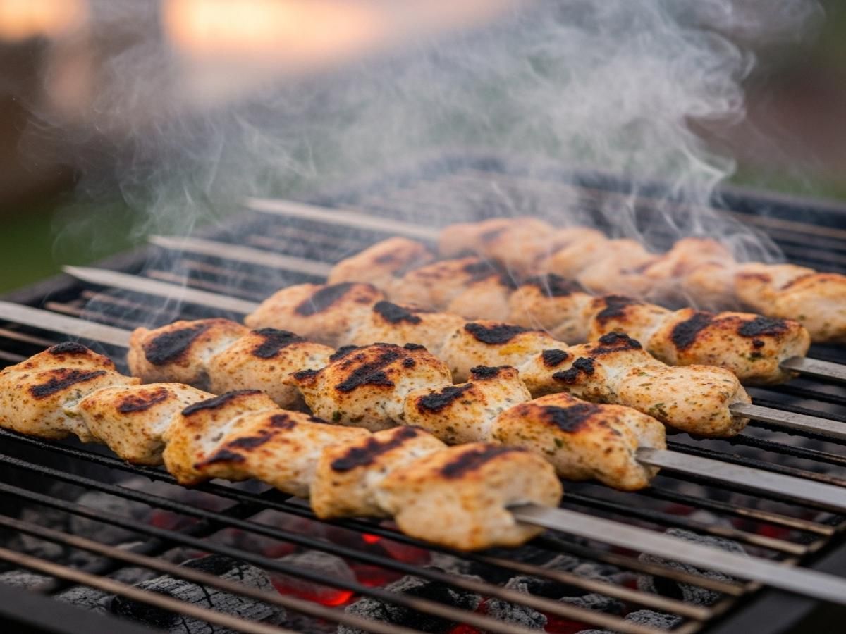 Shish Tawook on Charcoal