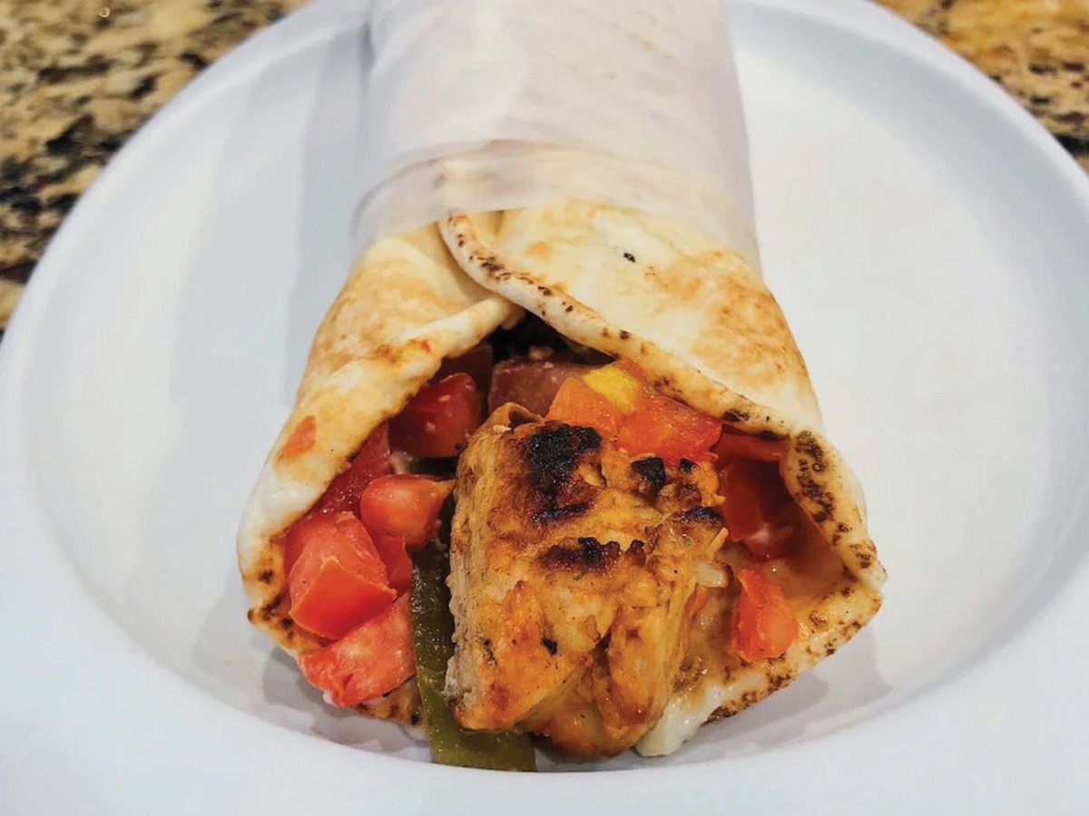Shish tawook sandwich