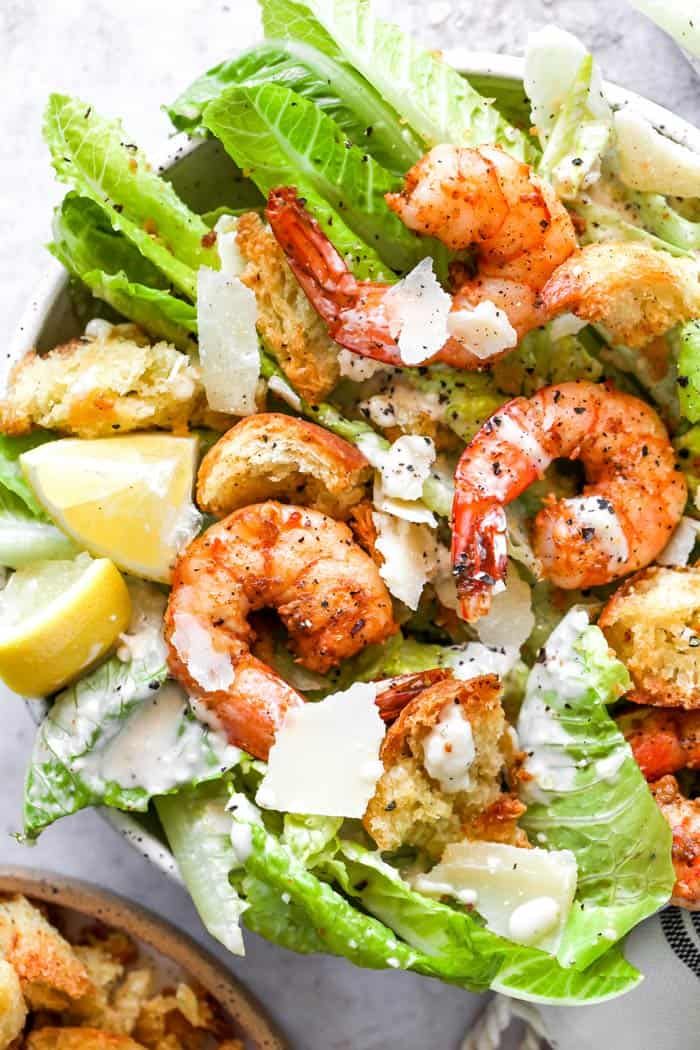 Seafood Caesar Salad