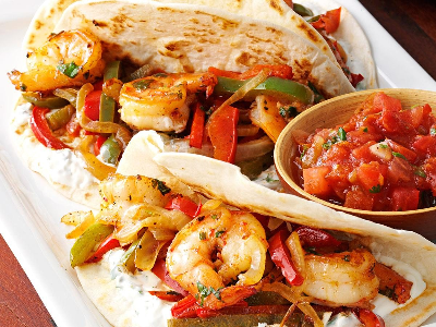 Shrimp Fajita Sandwich