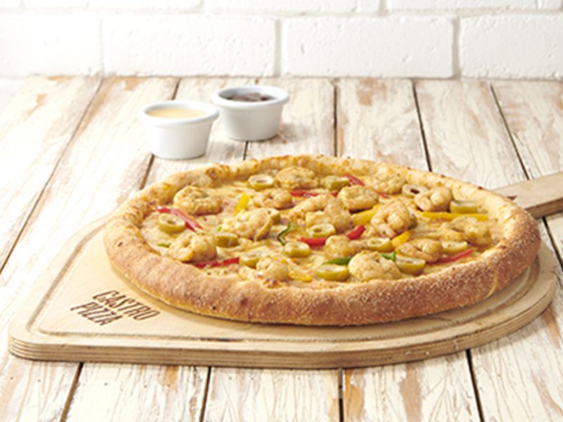 Shrimp Pan Crust Pizza