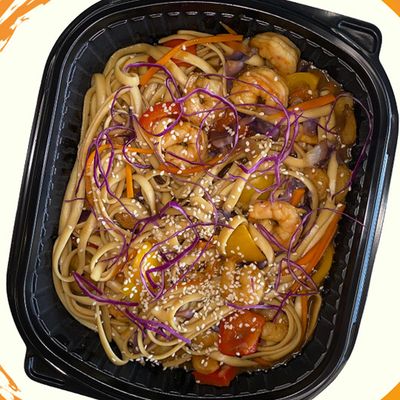 Asian Shrimp Pasta Meal