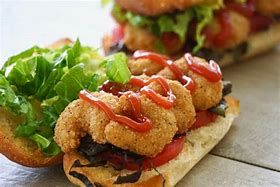 Shrimp Baladi Bread Sandwich