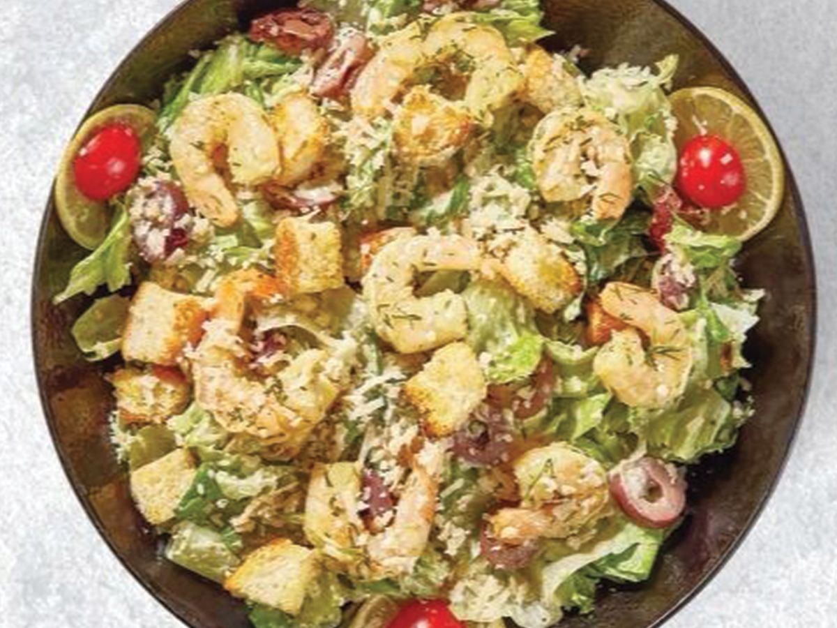 Shrimp Caesar salad