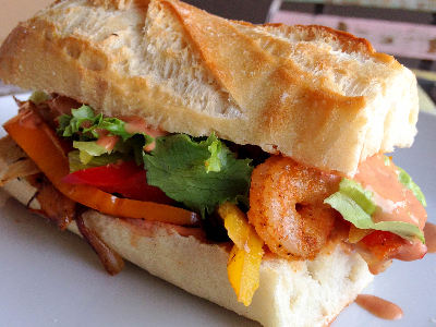 Shrimp Fajita Sandwich
