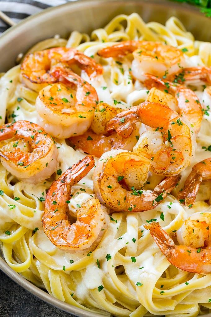 Shrimp Fettuccine Pasta