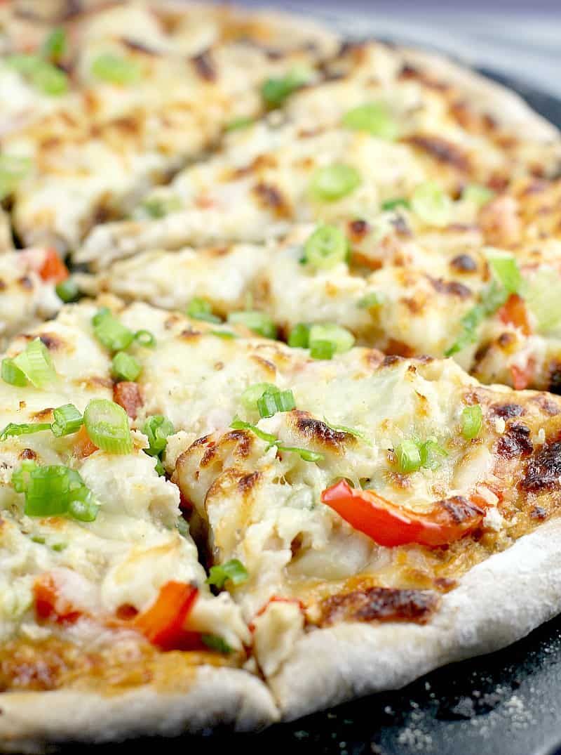 Shrimp Oriental pizza