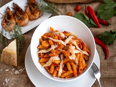 Shrimp Arrabiata Penne Pasta