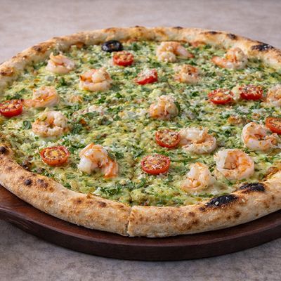 Pizza Shrimp Pesto