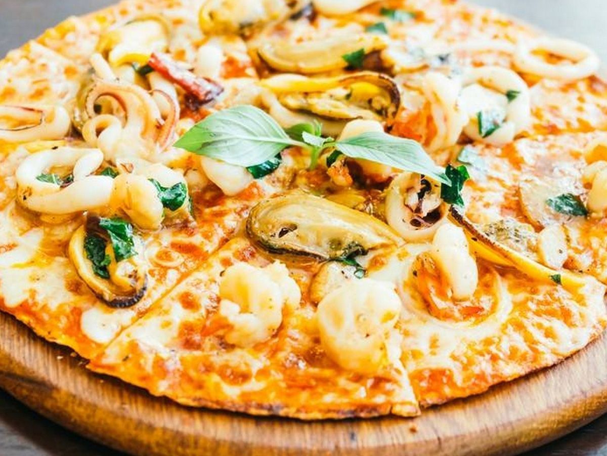 Savory shrimp pie
