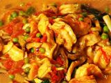 Shrimp With Red Curry Sauce