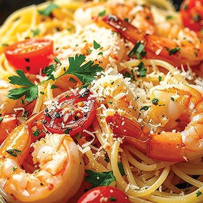 Shrimp Rose Pasta Dish