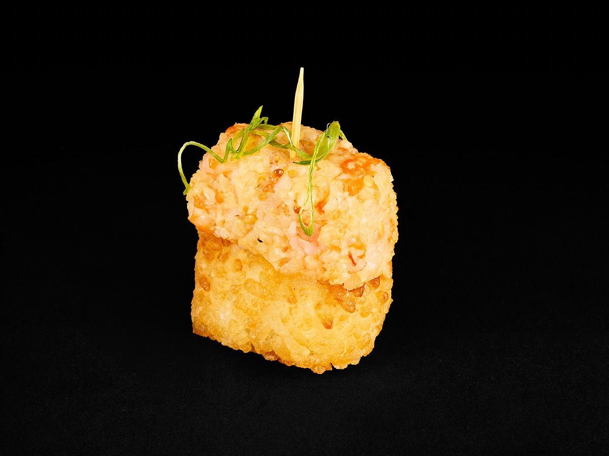 Nigiri Shrimp Salmon Crispy Rice