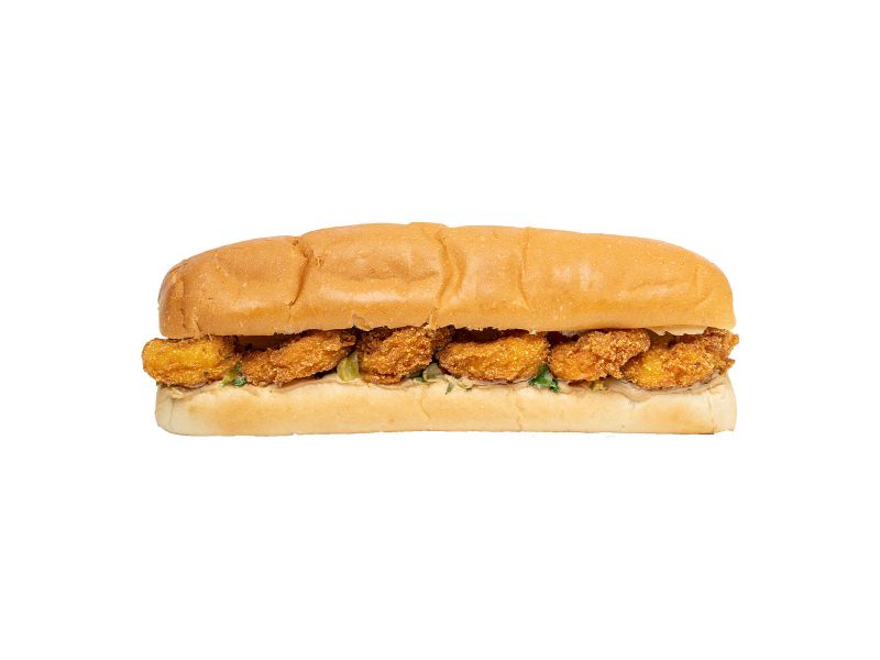 Fried shrimp sandwich