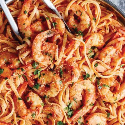 Shrimp Spaghetti - Red Sauce
