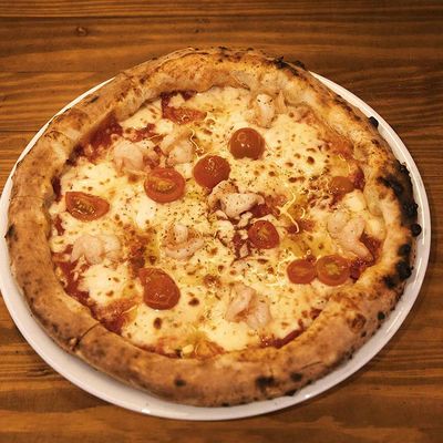 Shrimp Truffle pizza