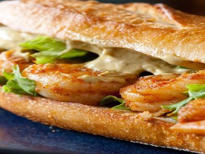 Shrimp With Mayonnaise Sandwich