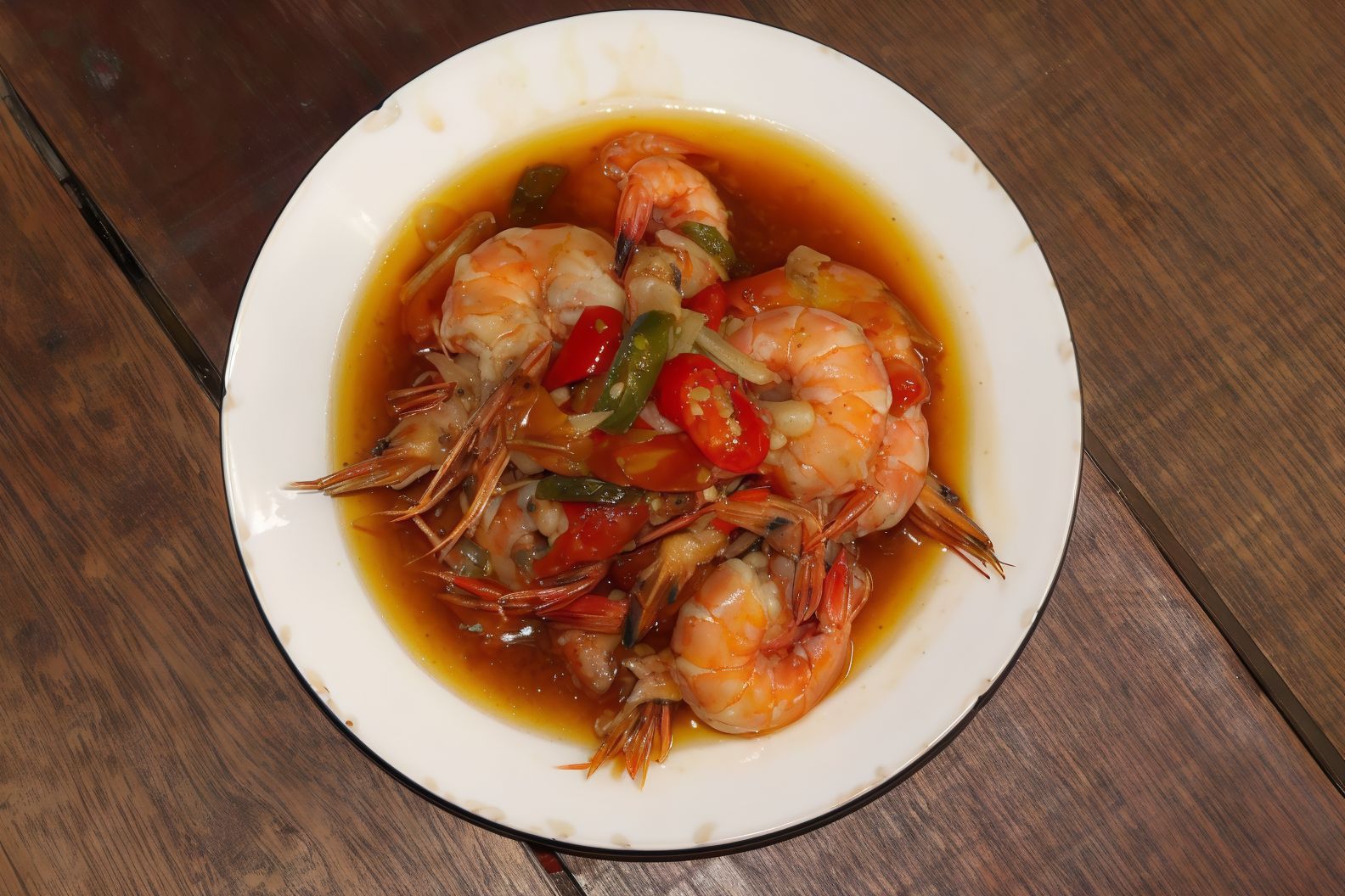 Shrimp With Sweet And Sour Sauce Platter