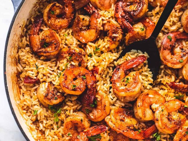 Shrimp rice meal