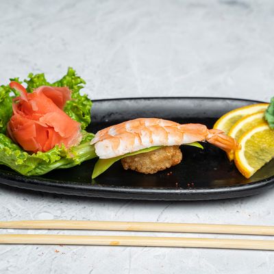 Shrimp With Crispy Rice And Avocado