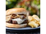 Mushroom Burger Sandwich