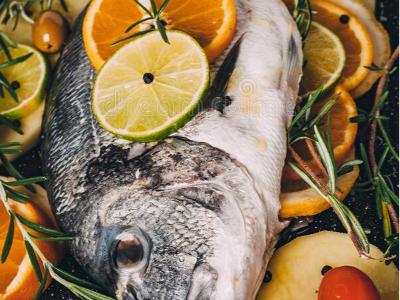 Singary Gilthead Bream Fish With Potatoes Tray
