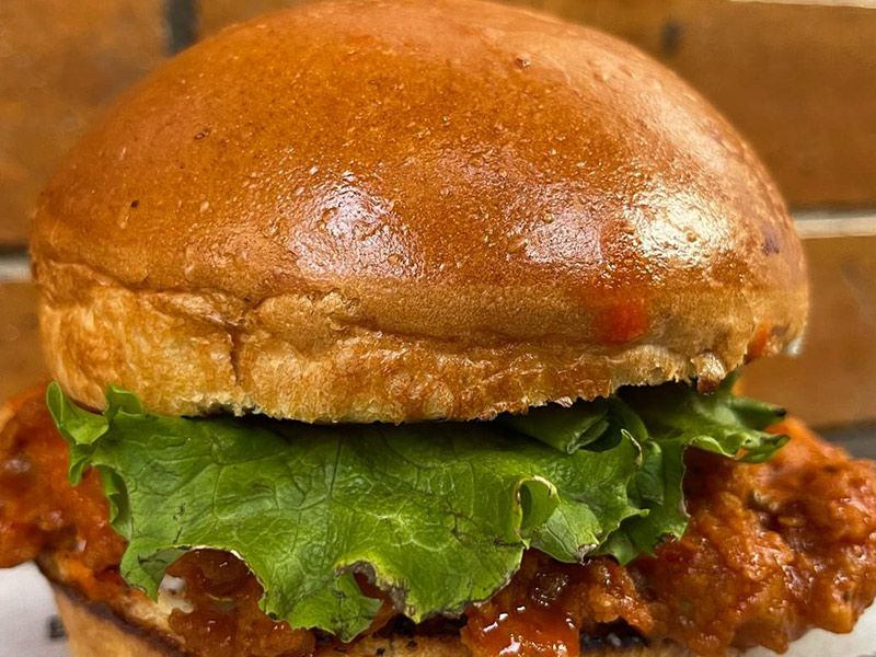 Sloppy Buffalo Sandwich