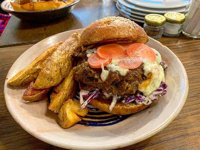 Slow-Cooked Brisket Sandwich