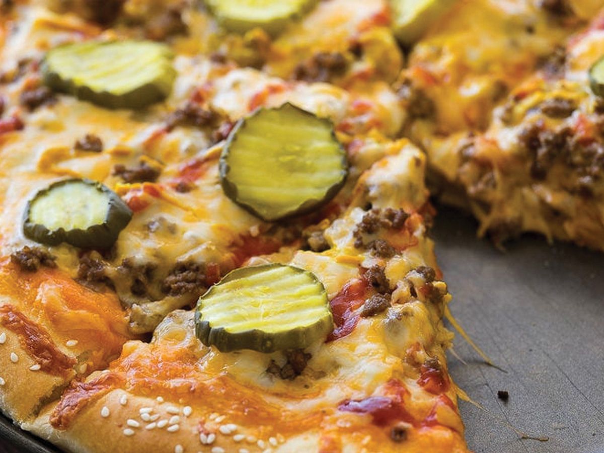 Small Texas Burger Pizza