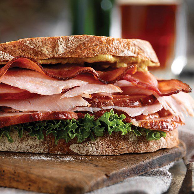 Smoked Beef Bacon Sandwich