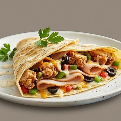 Smoked Chicken Crepe