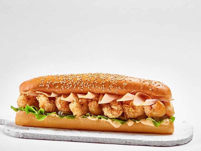 Shrimp With Smoked Turkey Sandwich