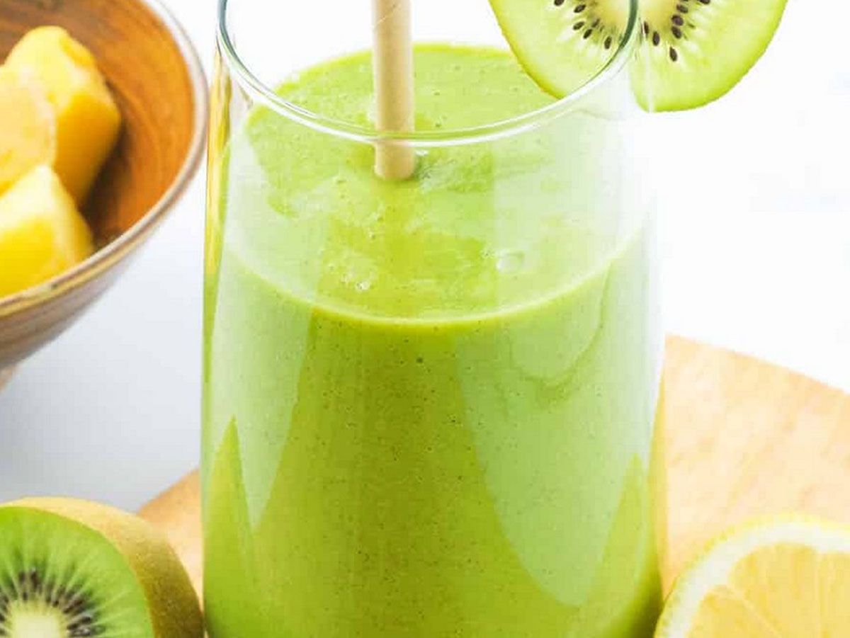 Smoothie Kiwi With Bun