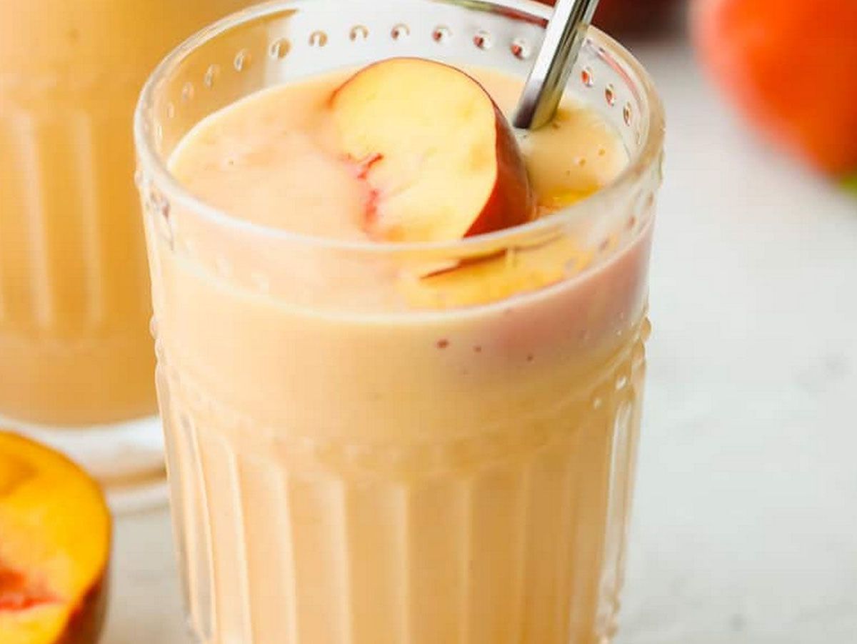 Smoothie Peach With Bun